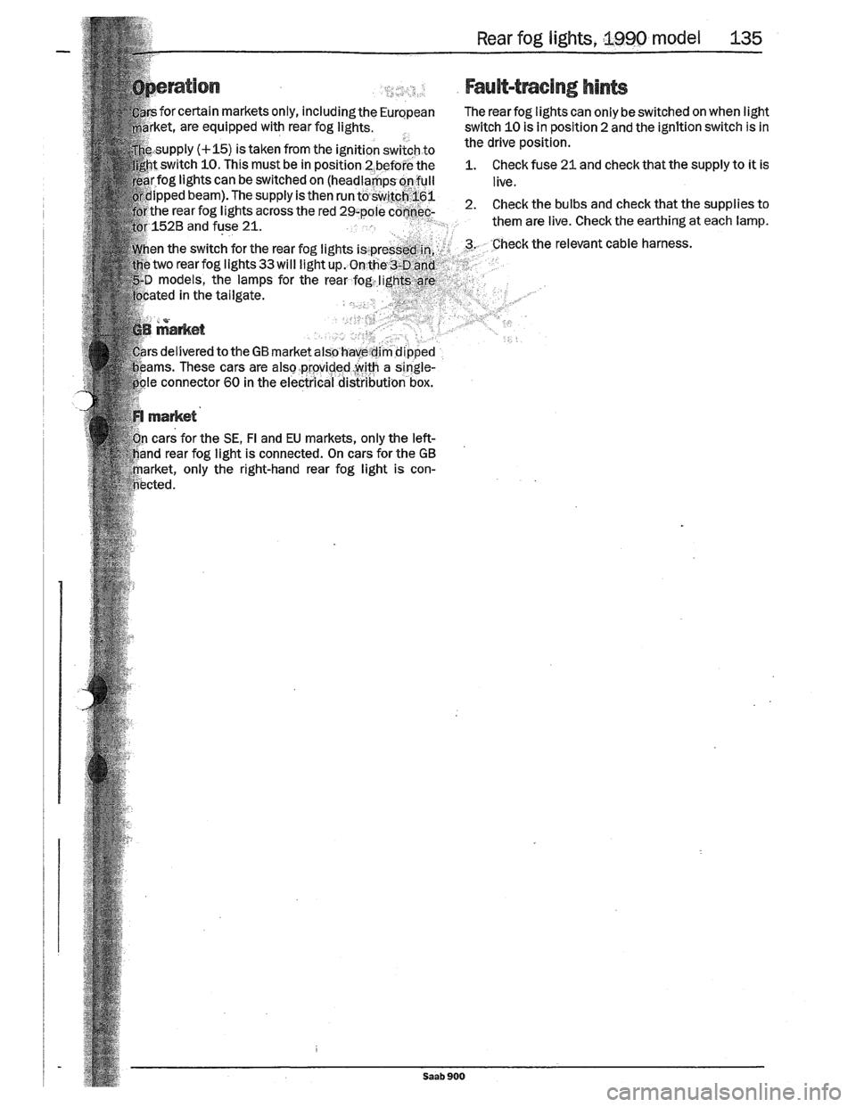 SAAB 900 1989  Service Manual Downloaded from www.Manualslib.com manuals search engine   
