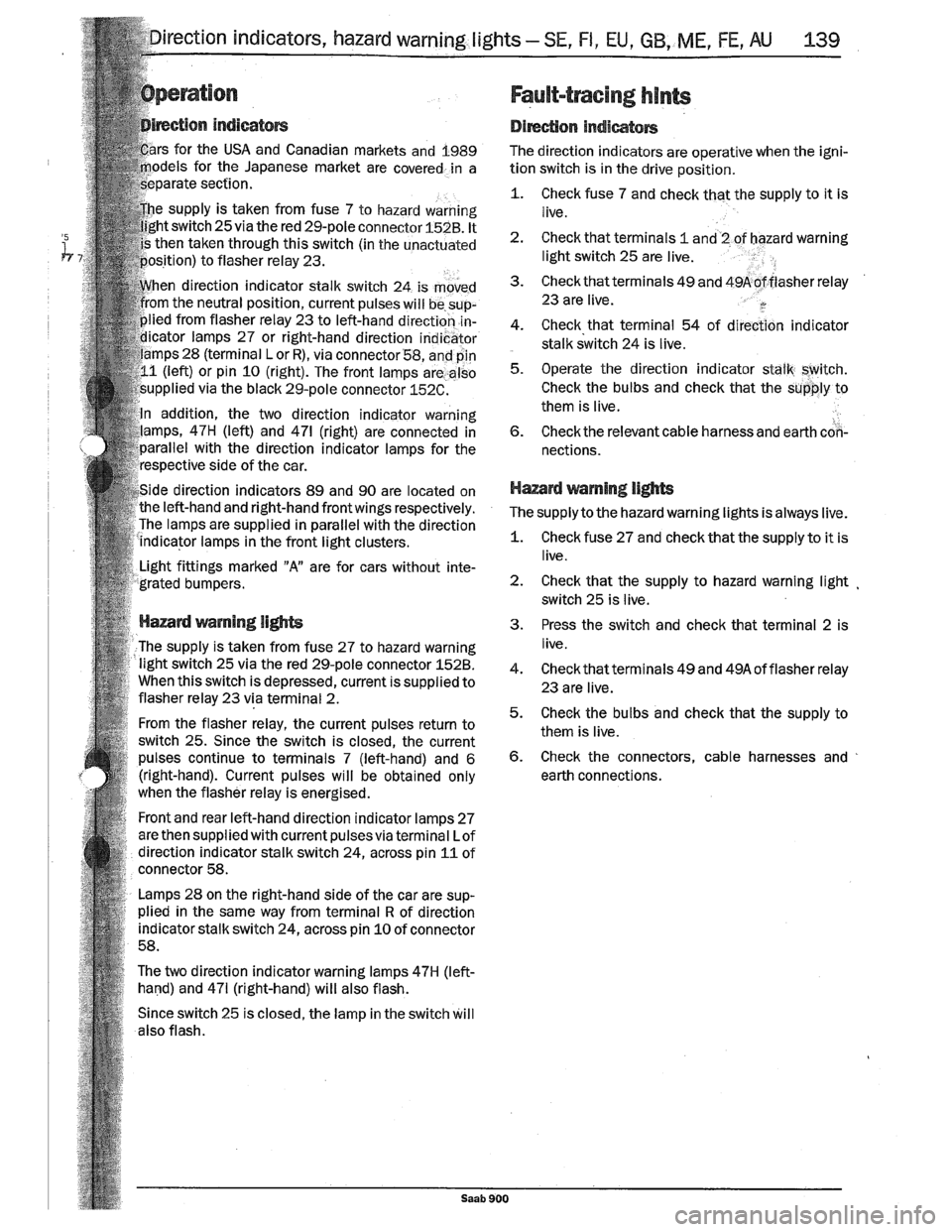 SAAB 900 1989  Service Manual Downloaded from www.Manualslib.com manuals search engine   