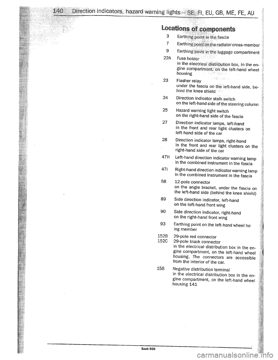 SAAB 900 1989  Service Manual Downloaded from www.Manualslib.com manuals search engine   