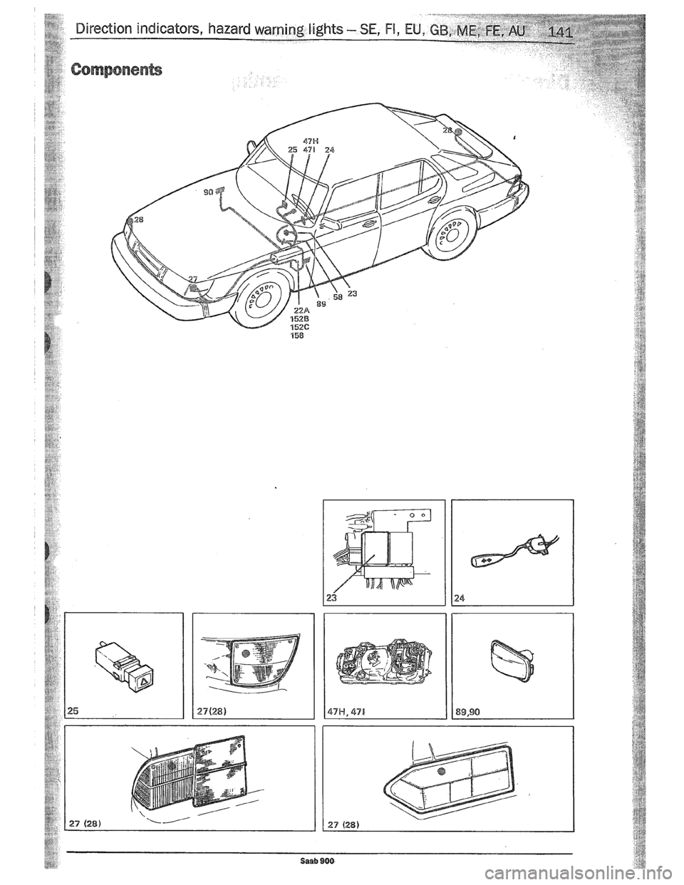 SAAB 900 1989  Service Manual Downloaded from www.Manualslib.com manuals search engine   
