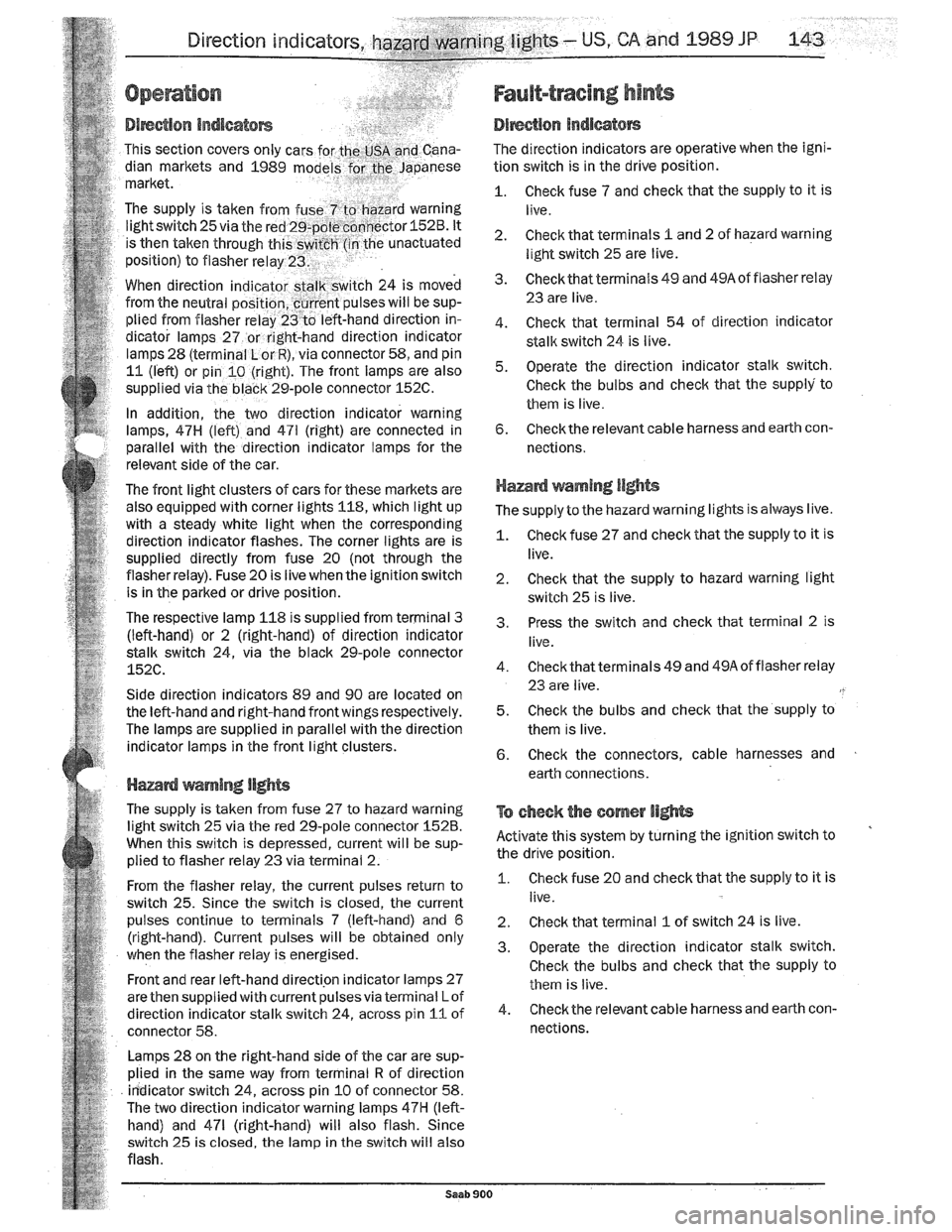 SAAB 900 1989  Service Manual Downloaded from www.Manualslib.com manuals search engine   