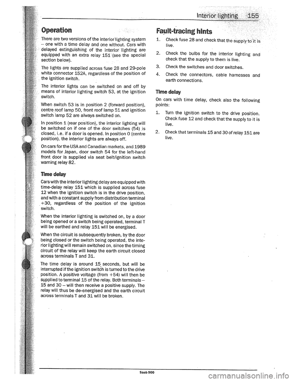 SAAB 900 1989  Service Manual Downloaded from www.Manualslib.com manuals search engine   
