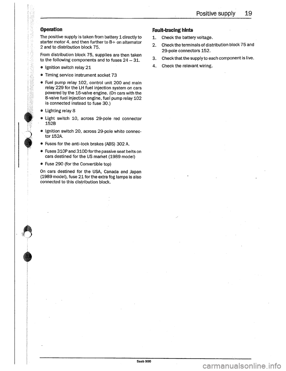 SAAB 900 1989  Service Manual Downloaded from www.Manualslib.com manuals search engine   
