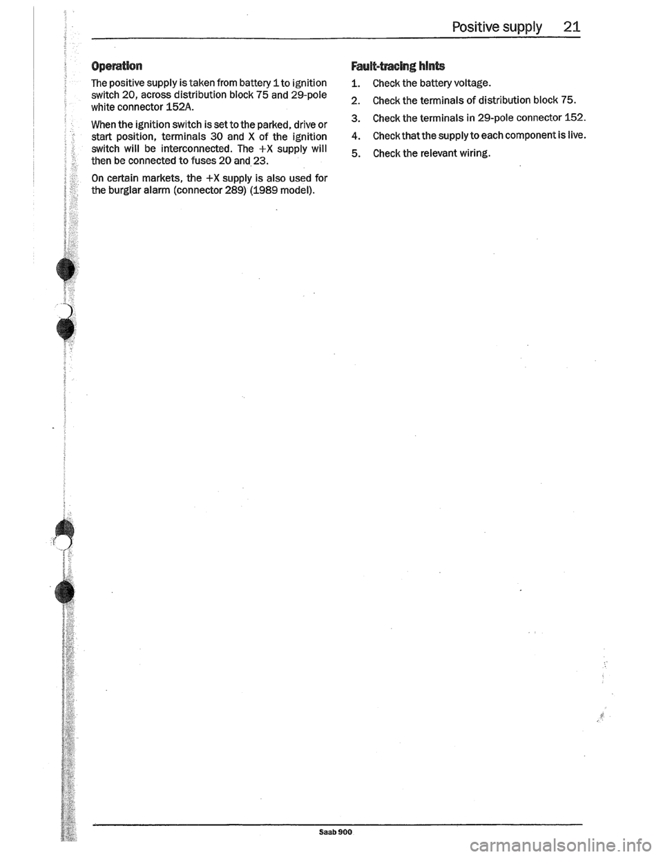 SAAB 900 1989  Service Manual Downloaded from www.Manualslib.com manuals search engine   