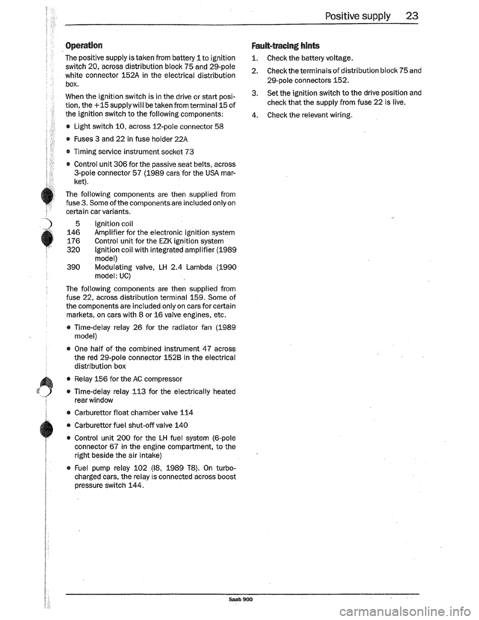 SAAB 900 1989  Service Manual Downloaded from www.Manualslib.com manuals search engine   