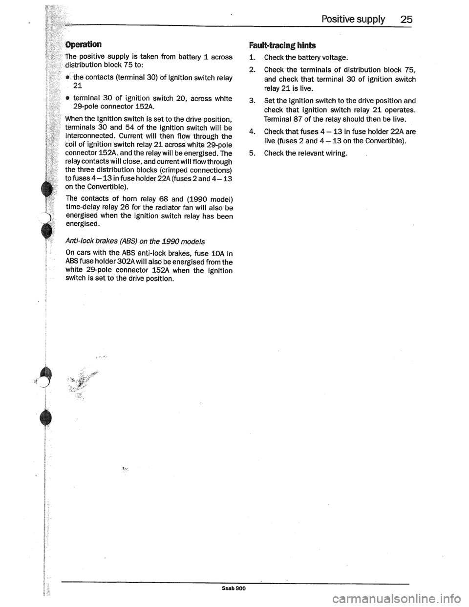 SAAB 900 1989  Service Manual Downloaded from www.Manualslib.com manuals search engine   
