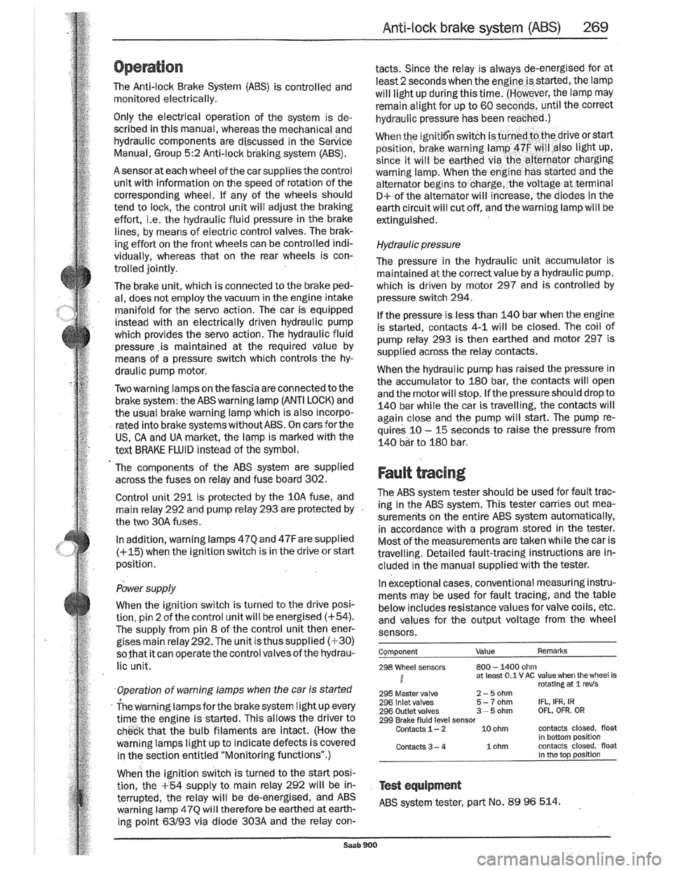 SAAB 900 1989  Service Manual Downloaded from www.Manualslib.com manuals search engine   