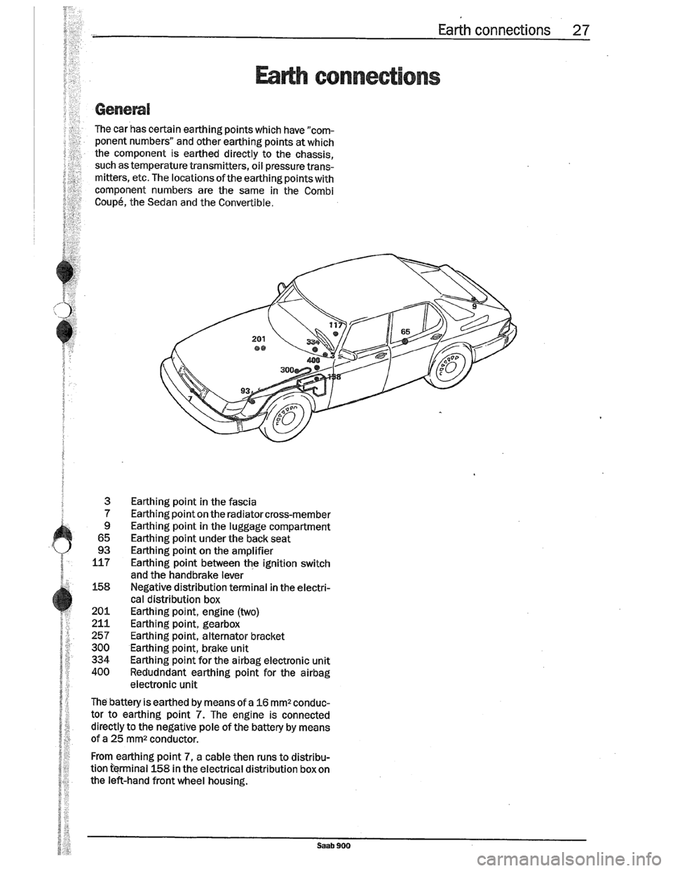 SAAB 900 1989  Service Manual Downloaded from www.Manualslib.com manuals search engine   