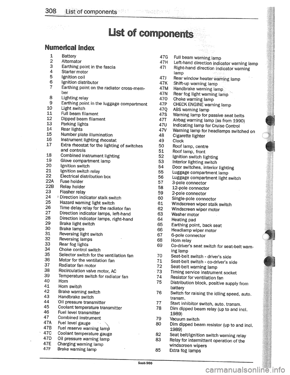 SAAB 900 1989  Service Manual Downloaded from www.Manualslib.com manuals search engine   