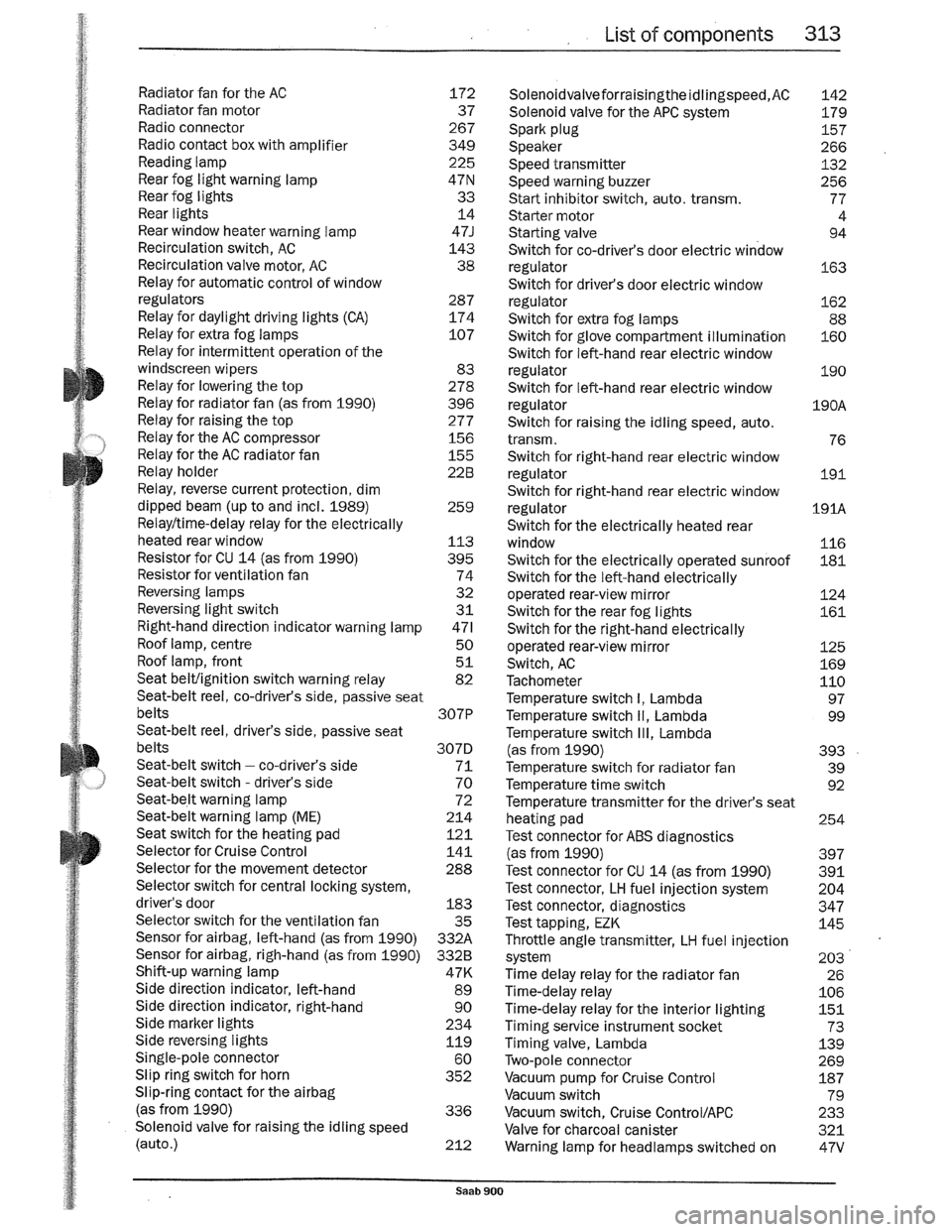 SAAB 900 1989  Service Manual Downloaded from www.Manualslib.com manuals search engine   