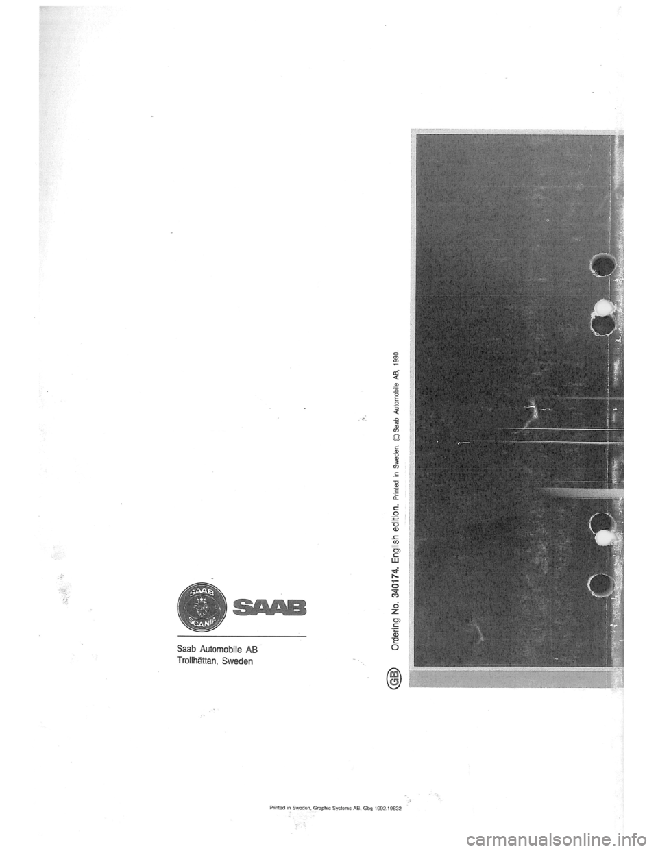 SAAB 900 1989  Service Manual Downloaded from www.Manualslib.com manuals search engine   
