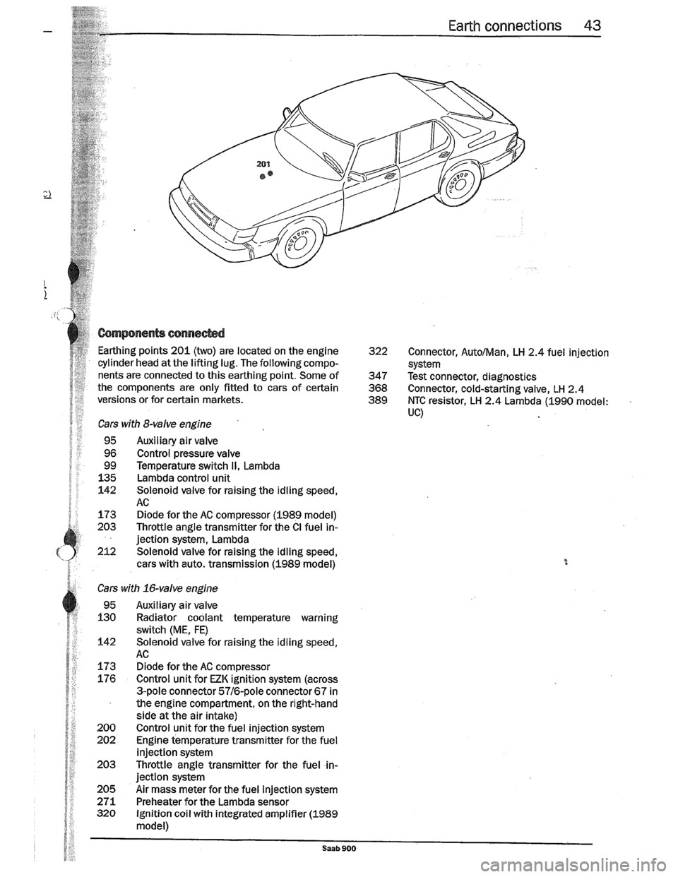 SAAB 900 1989  Service Manual Downloaded from www.Manualslib.com manuals search engine   