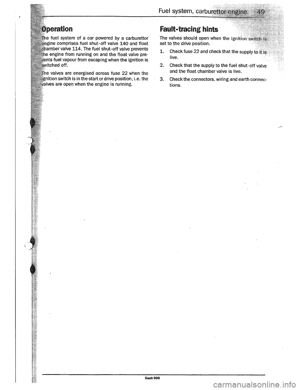SAAB 900 1989  Service Manual Downloaded from www.Manualslib.com manuals search engine   