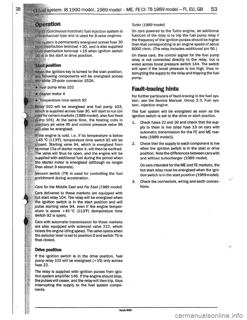 SAAB 900 1989  Service Manual Downloaded from www.Manualslib.com manuals search engine   