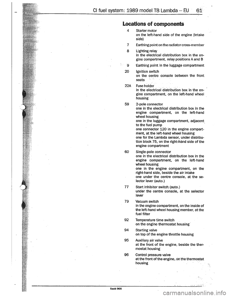 SAAB 900 1989  Service Manual Downloaded from www.Manualslib.com manuals search engine   
