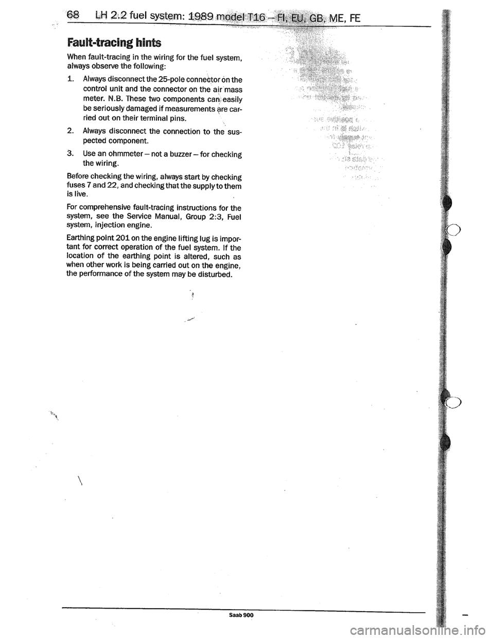 SAAB 900 1989  Service Manual Downloaded from www.Manualslib.com manuals search engine   