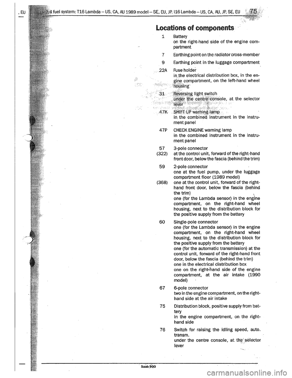 SAAB 900 1989  Service Manual Downloaded from www.Manualslib.com manuals search engine   