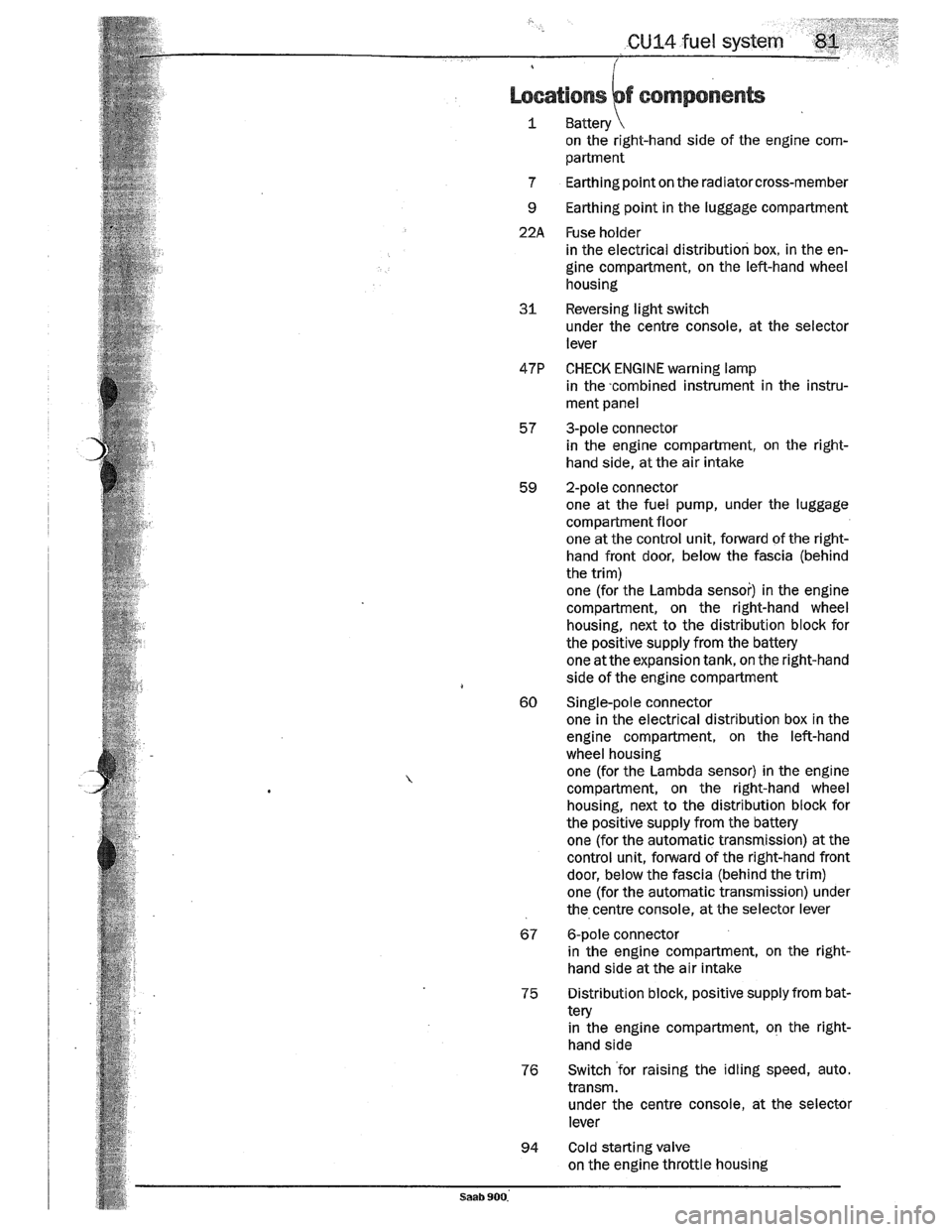 SAAB 900 1989  Service Manual Downloaded from www.Manualslib.com manuals search engine   