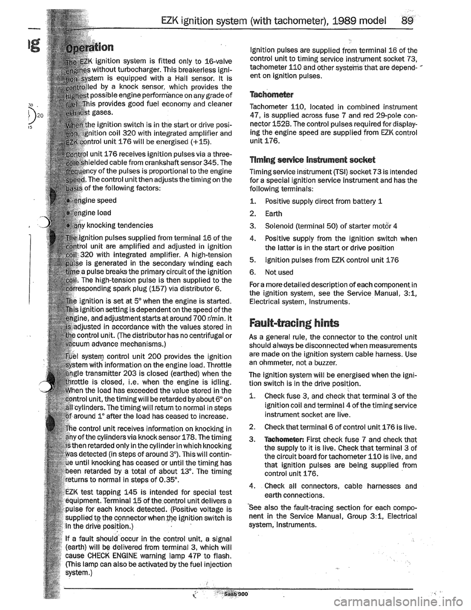 SAAB 900 1989  Service Manual Downloaded from www.Manualslib.com manuals search engine   