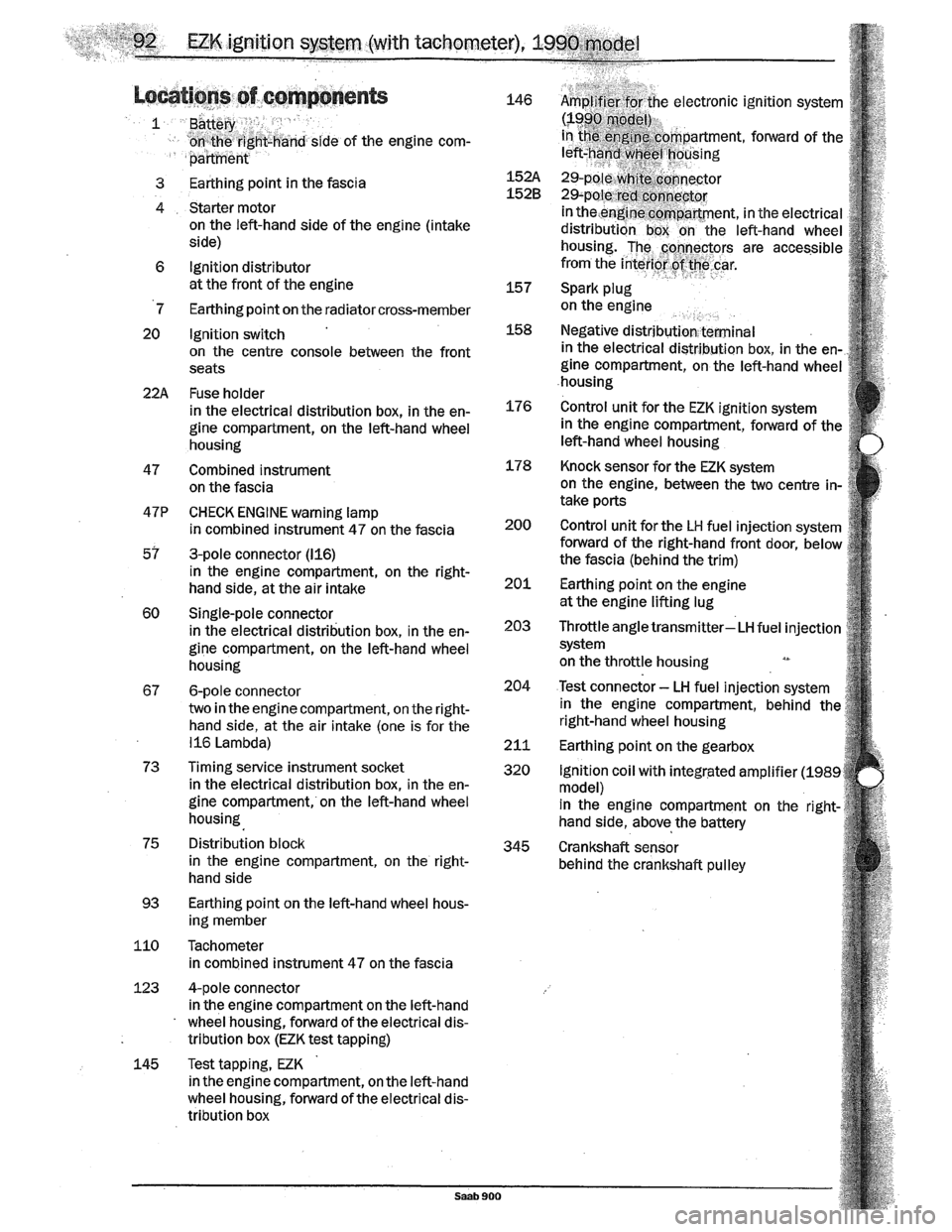 SAAB 900 1989  Service Manual Downloaded from www.Manualslib.com manuals search engine   
