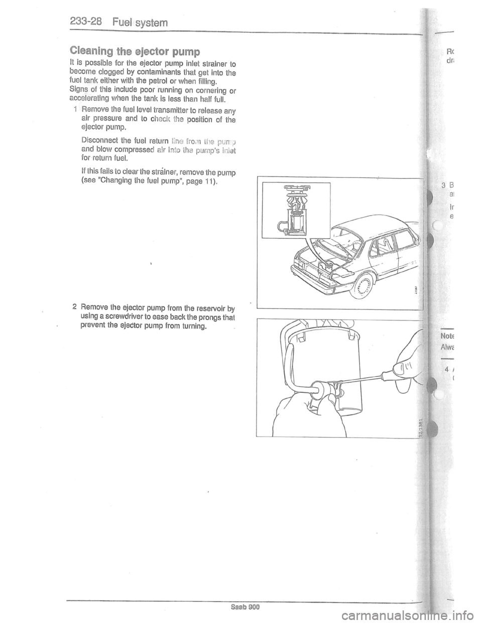 SAAB 900 1981  Service Manual Downloaded from www.Manualslib.com manuals search engine   