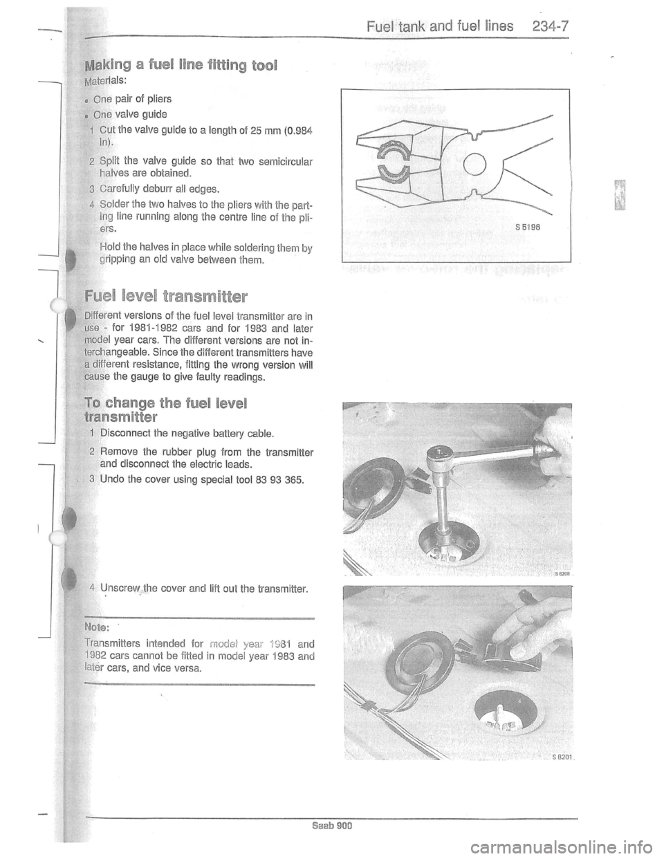 SAAB 900 1981  Service Manual Downloaded from www.Manualslib.com manuals search engine   