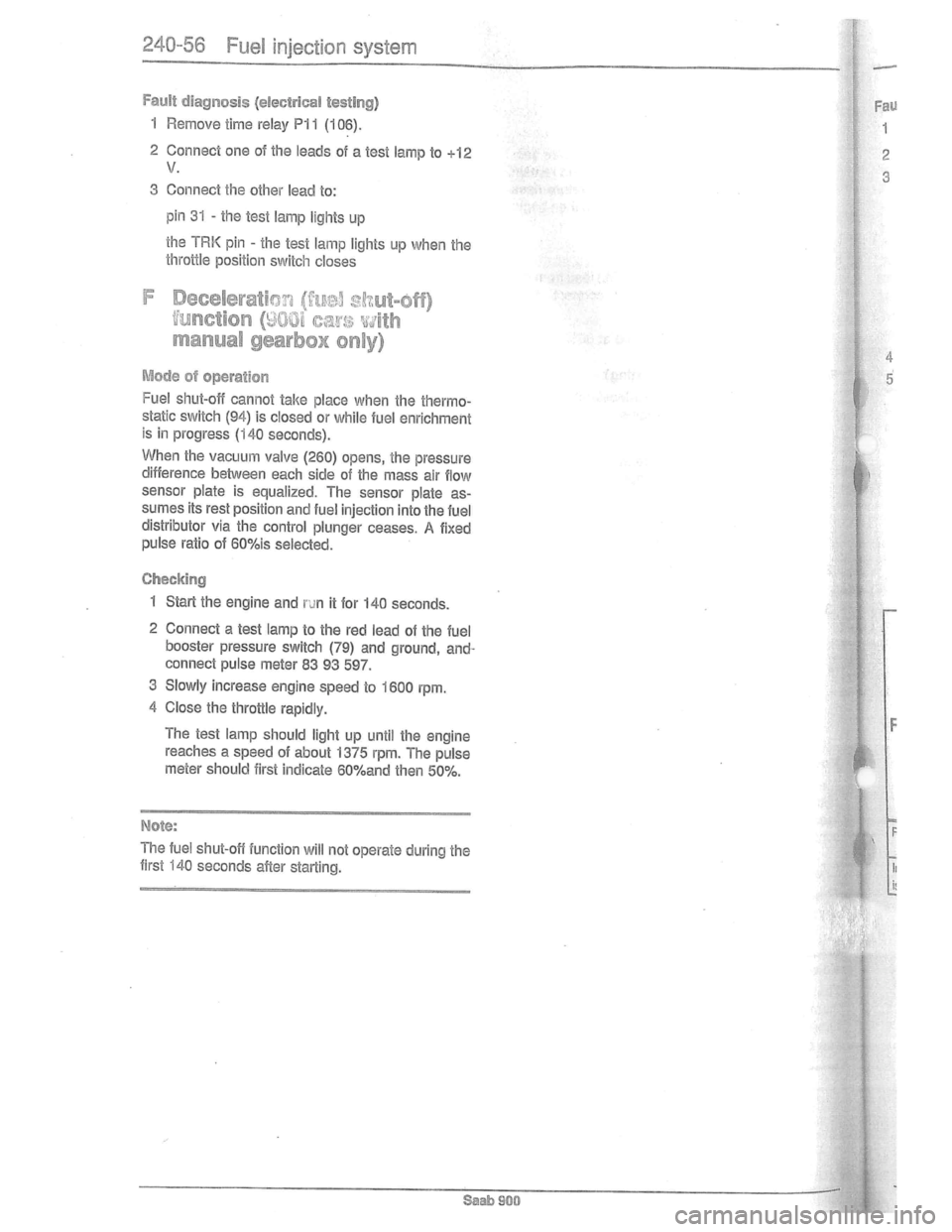 SAAB 900 1981  Service Manual Downloaded from www.Manualslib.com manuals search engine   
