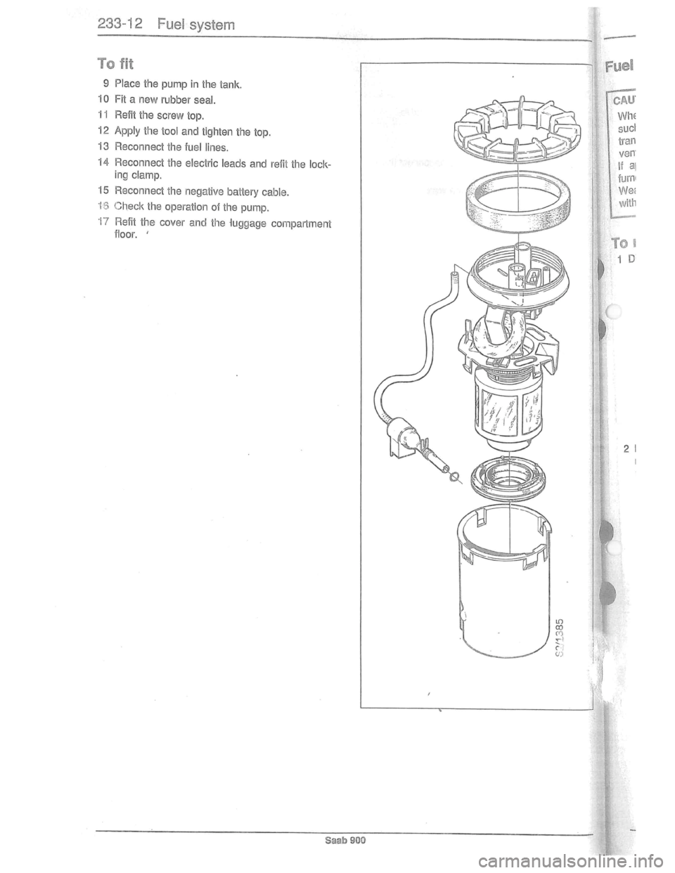 SAAB 900 1981  Service Manual Downloaded from www.Manualslib.com manuals search engine   