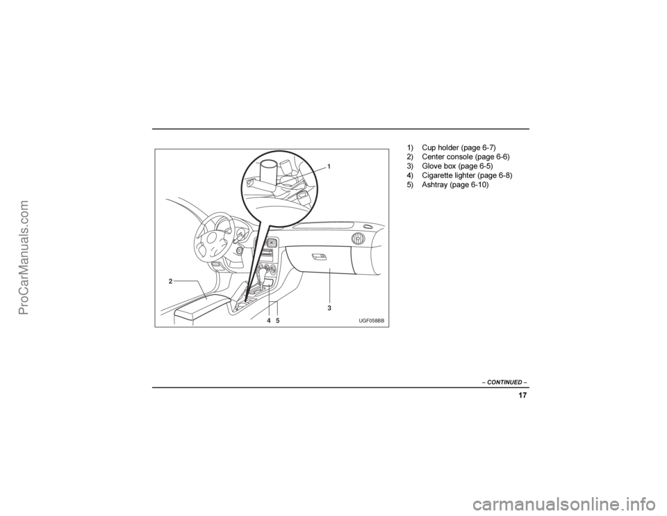 SAAB 9-2X 2005  Owners Manual 
4
����
	


1
2
3
45
UGF058BB
,E #	
D20E
E #

D22E
3E %


"D2/E
GE #
D2-E
/E D2,.E
ProCarManuals.c
