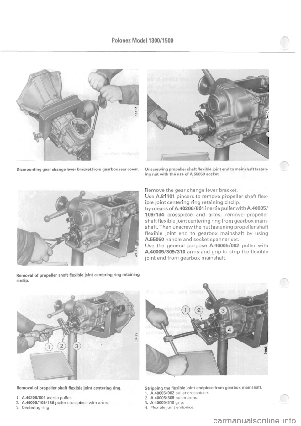 POLONEZ FSO 1300 1978  Repair Manual 