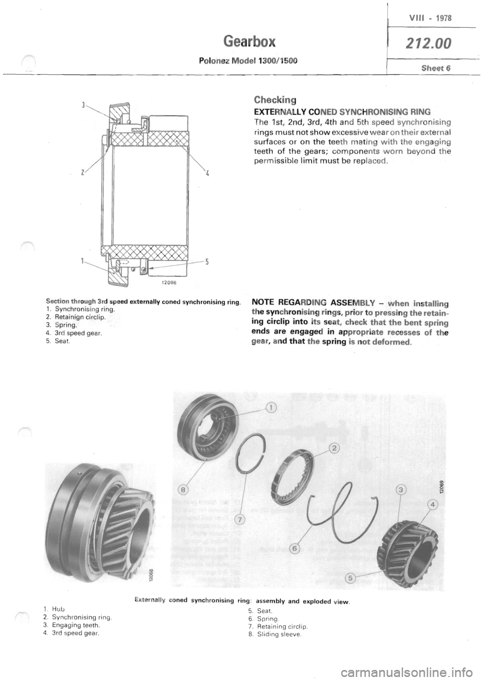 POLONEZ FSO 1300 1978  Repair Manual 