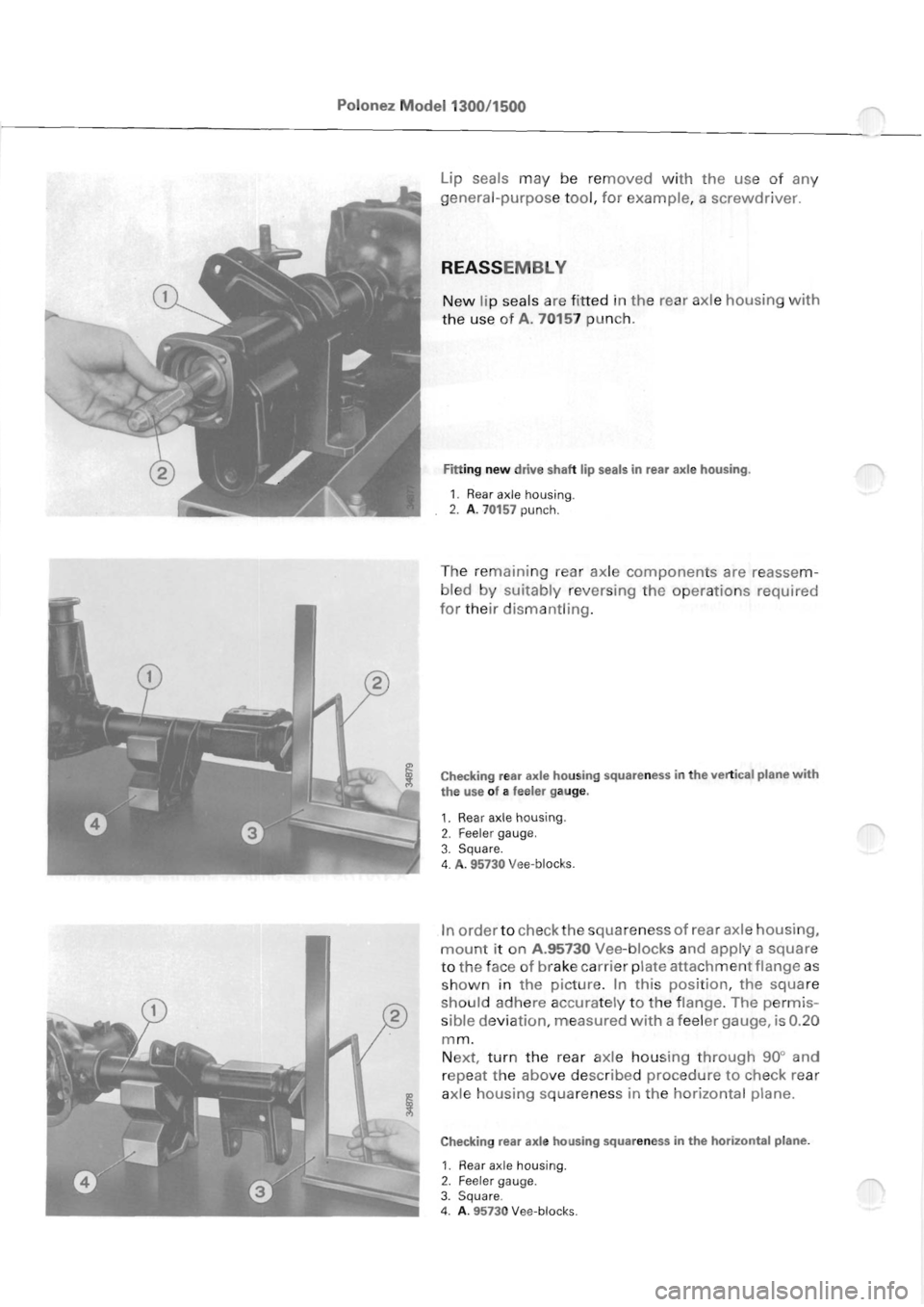POLONEZ FSO 1300 1978  Repair Manual 