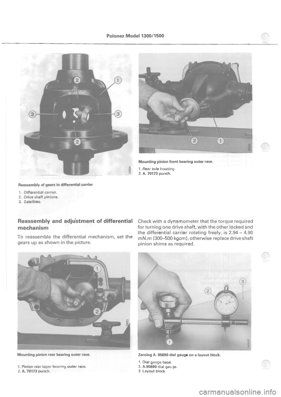 POLONEZ FSO 1300 1978  Repair Manual 