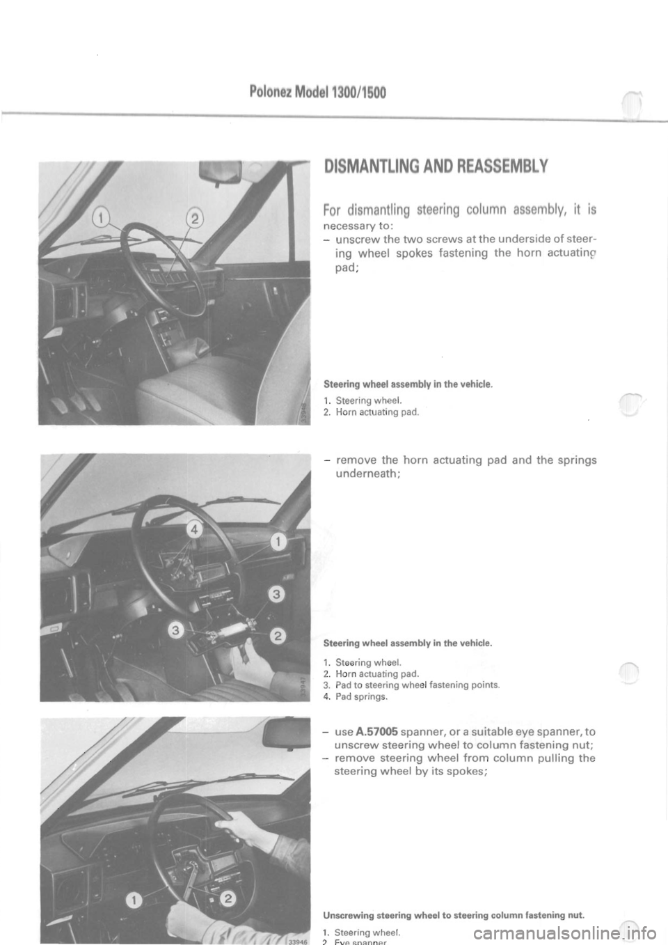 POLONEZ FSO 1300 1978  Repair Manual 