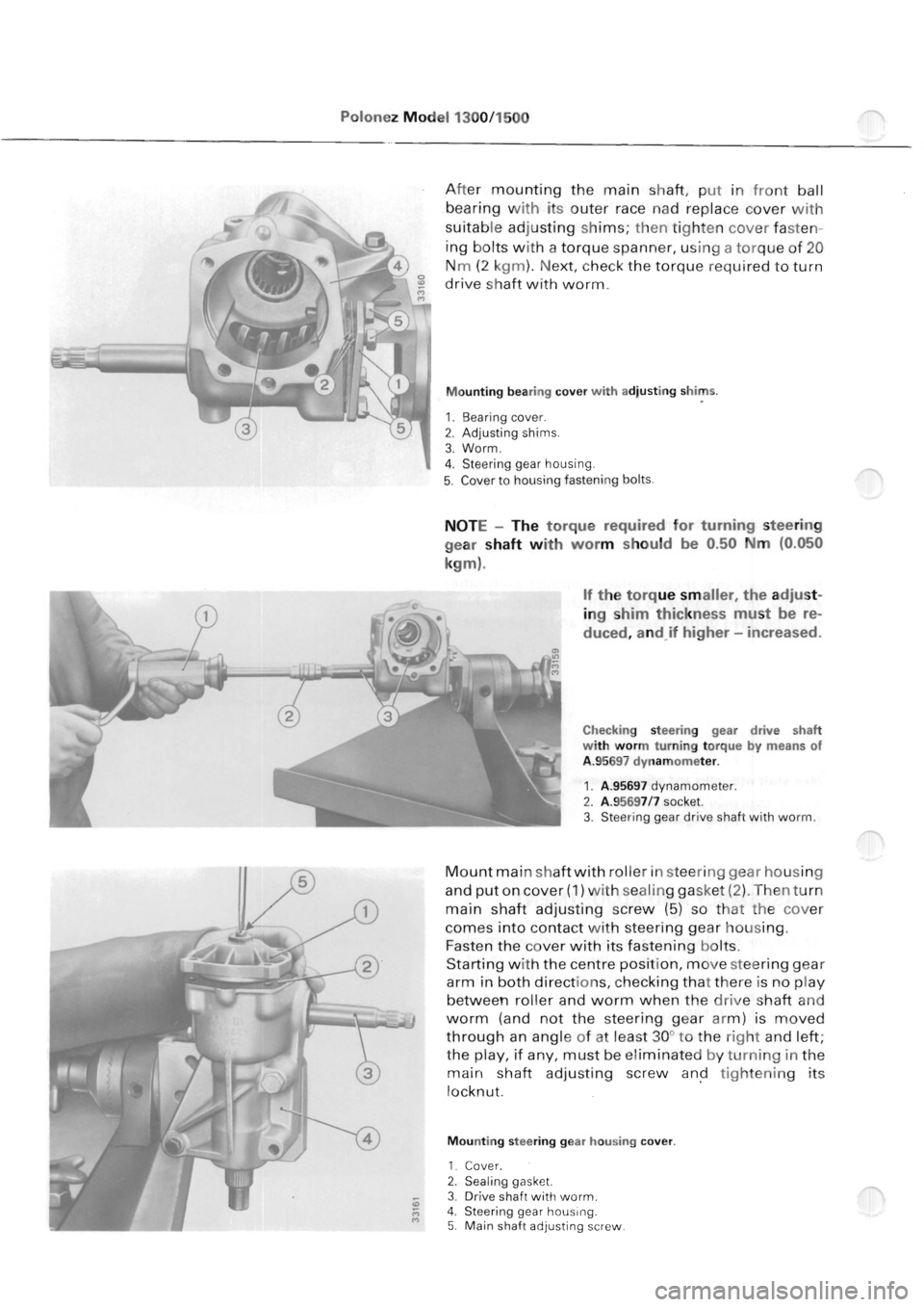 POLONEZ FSO 1300 1978  Repair Manual 