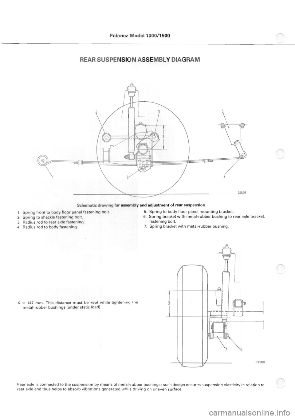 POLONEZ FSO 1300 1978  Repair Manual 