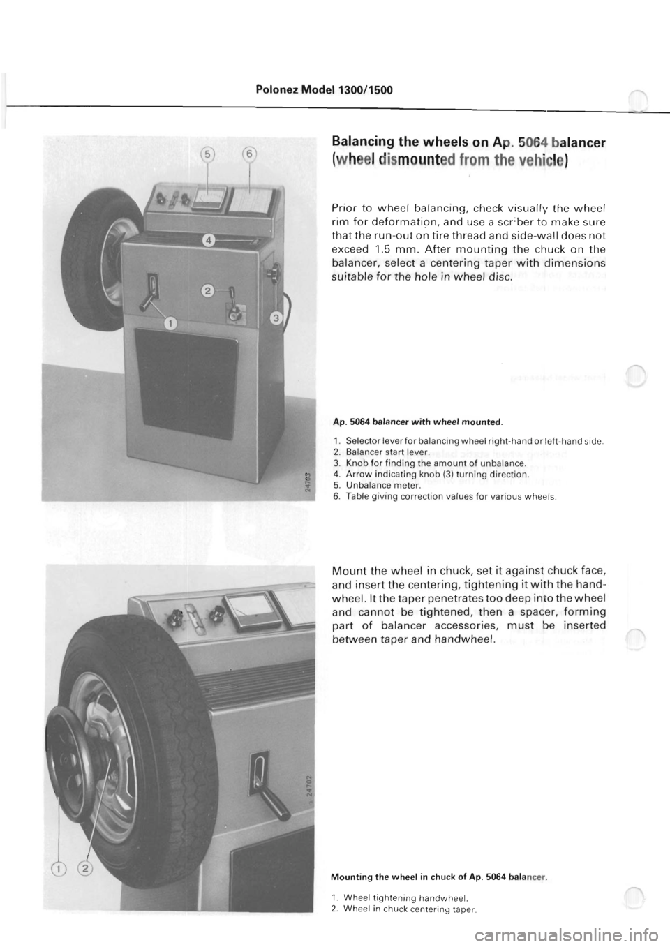 POLONEZ FSO 1300 1978  Repair Manual 