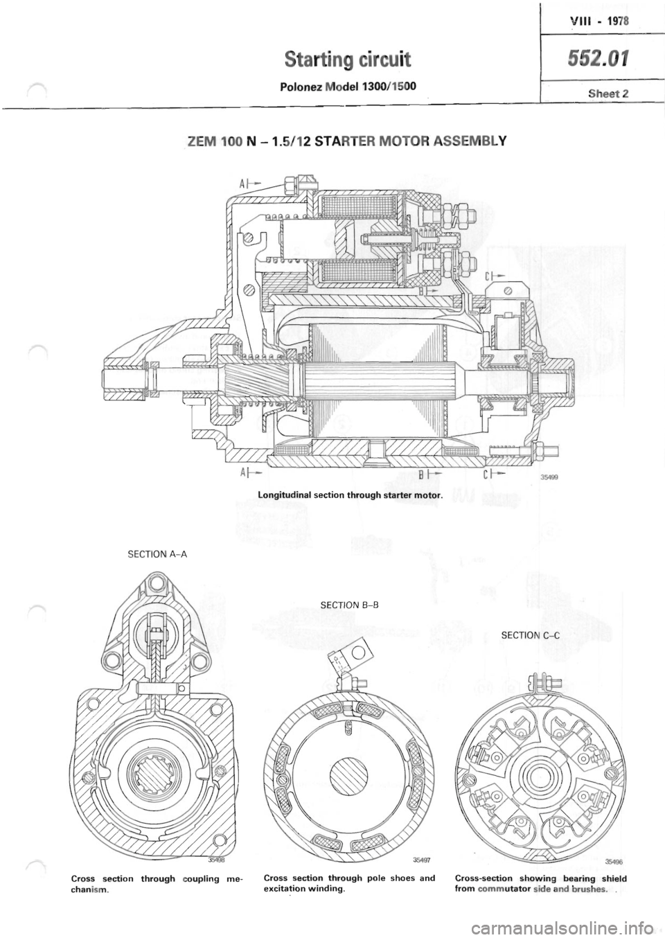 POLONEZ FSO 1300 1978  Repair Manual 