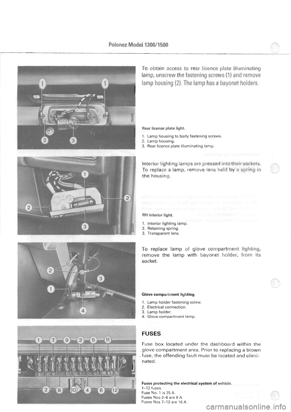 POLONEZ FSO 1300 1978  Repair Manual 