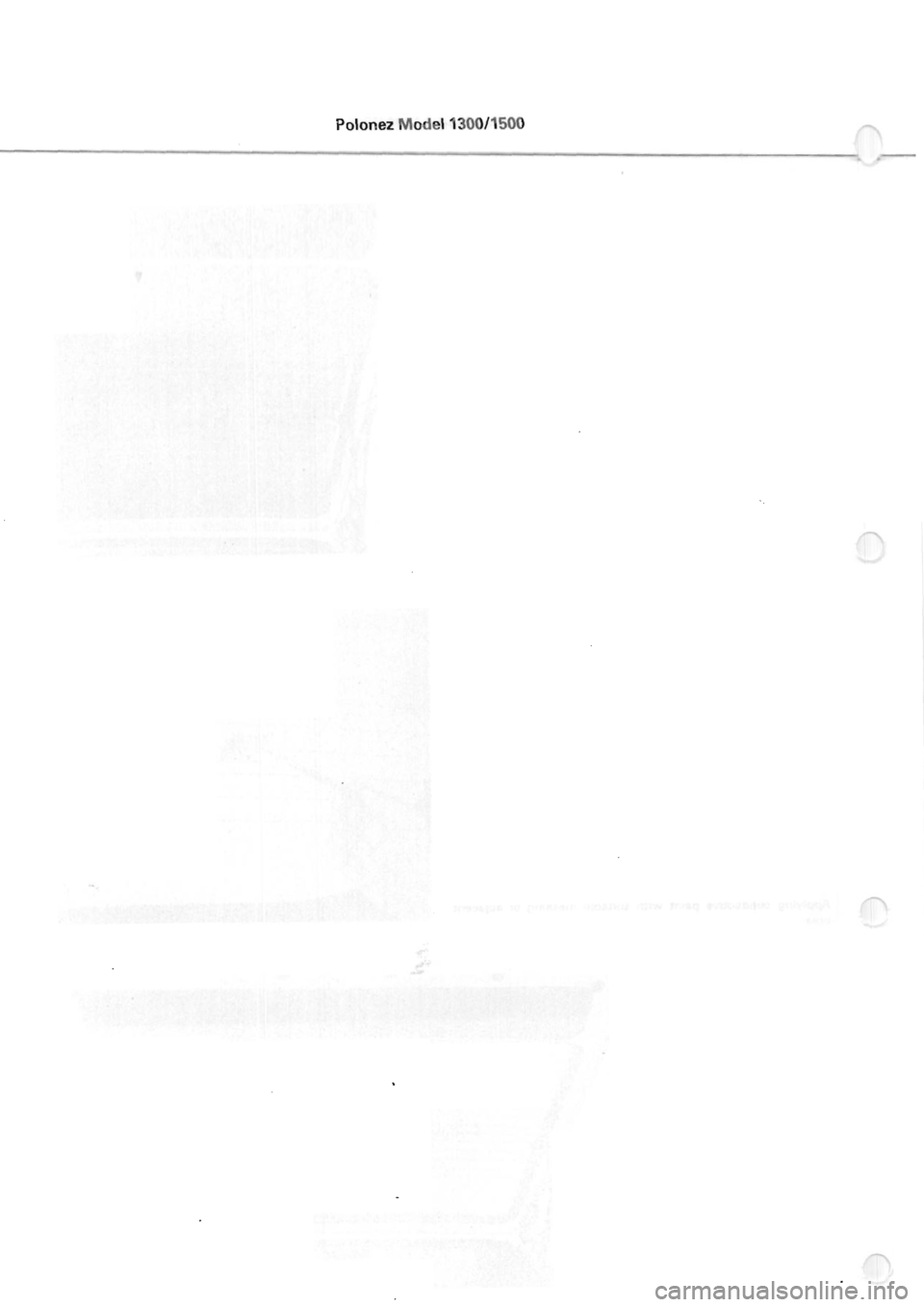 POLONEZ FSO 1300 1978  Repair Manual 