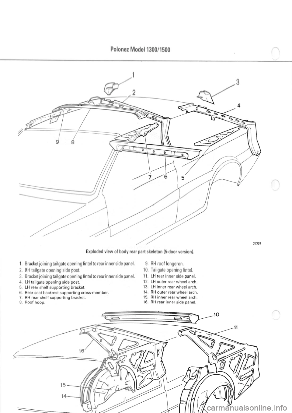 POLONEZ FSO 1300 1978  Repair Manual 