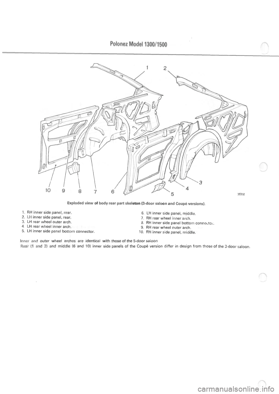 POLONEZ FSO 1300 1978  Repair Manual 