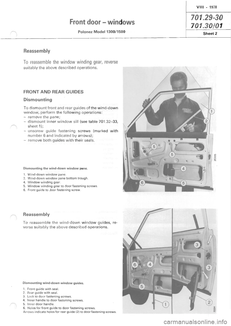 POLONEZ FSO 1300 1978  Repair Manual 