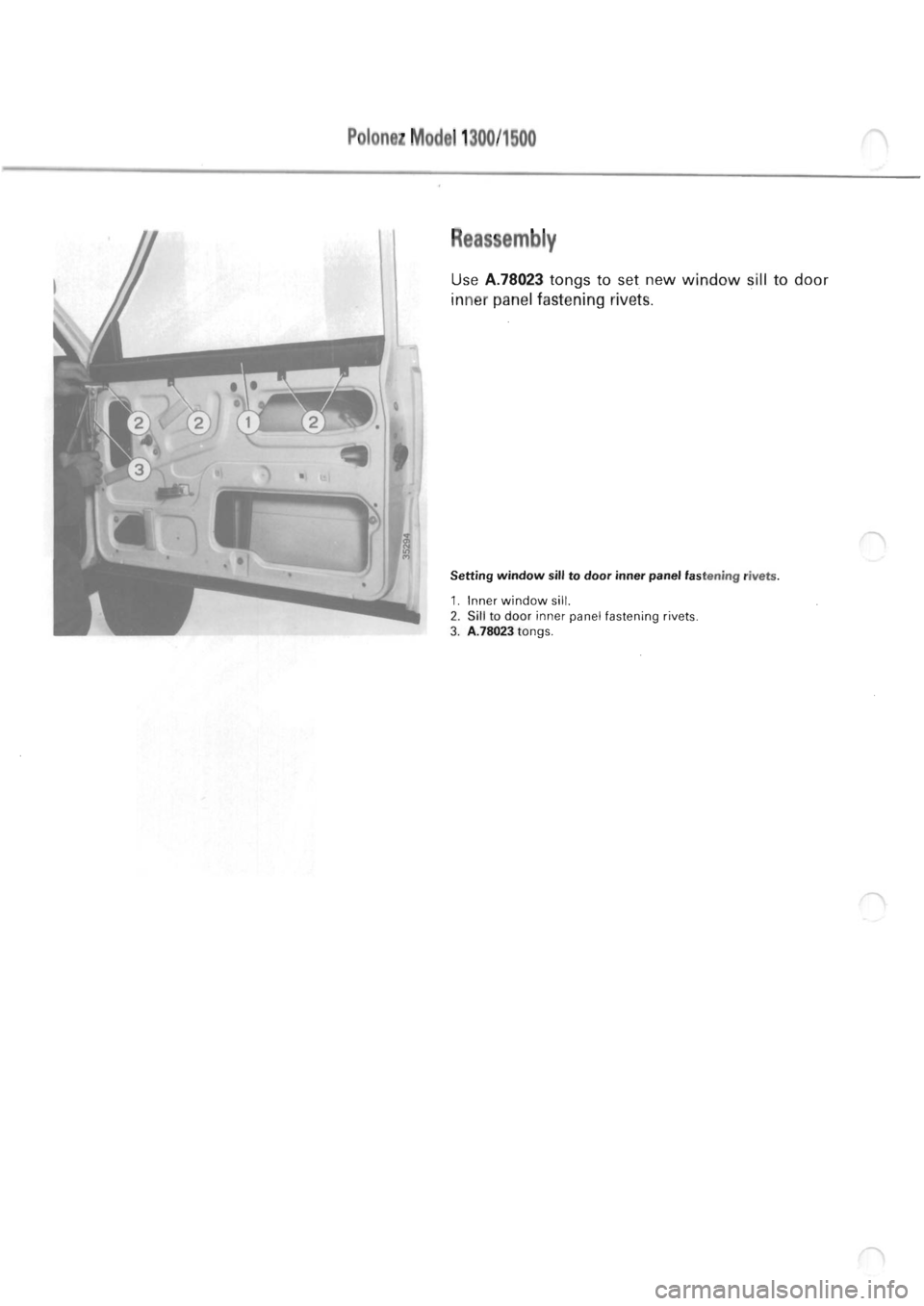 POLONEZ FSO 1300 1978  Repair Manual 