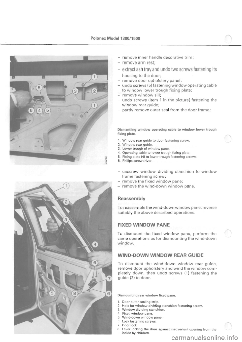 POLONEZ FSO 1300 1978  Repair Manual 