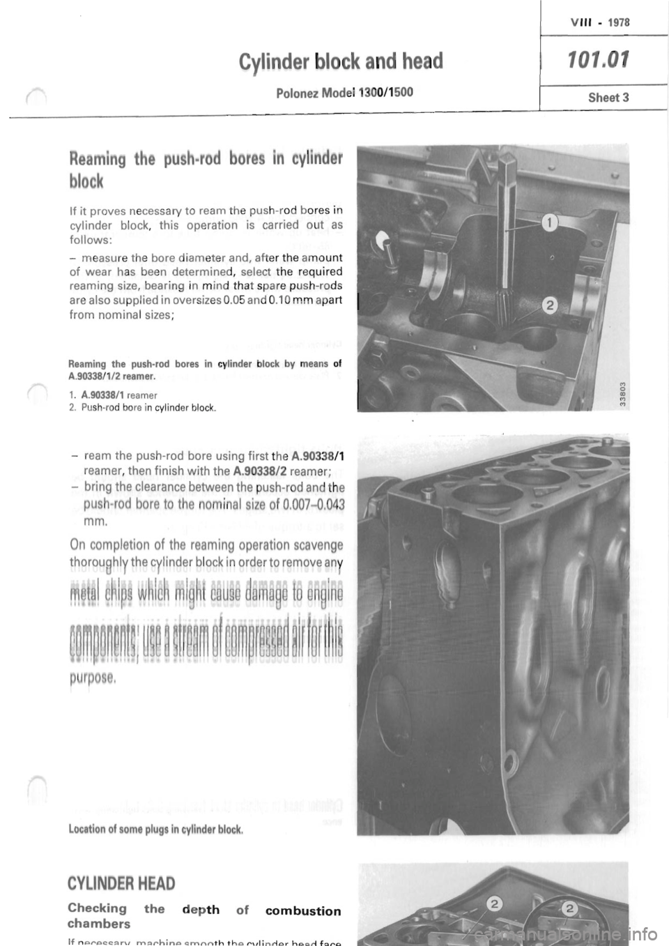 POLONEZ FSO 1300 1978  Repair Manual 