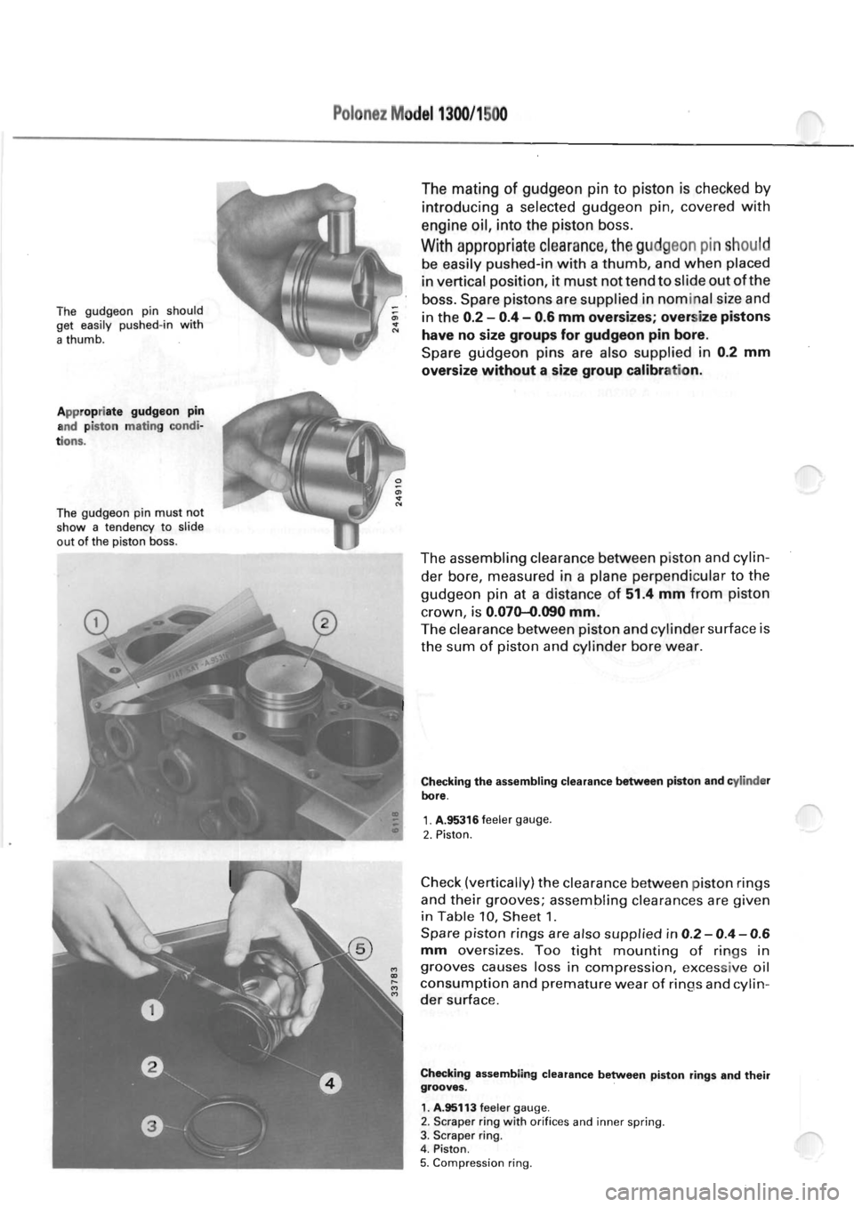 POLONEZ FSO 1300 1978  Repair Manual 