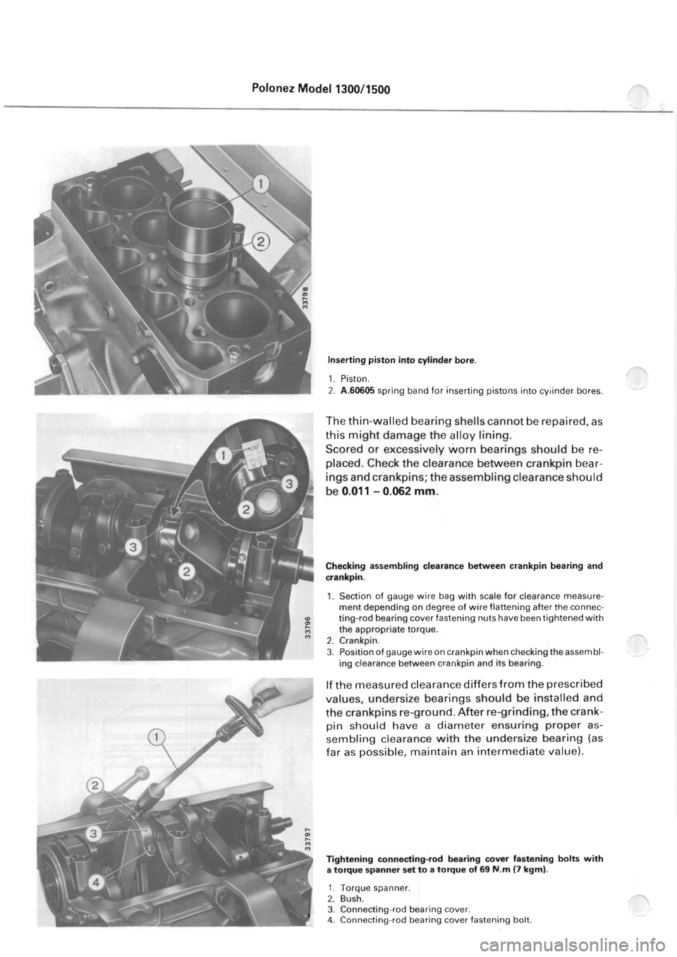 POLONEZ FSO 1300 1978  Repair Manual 