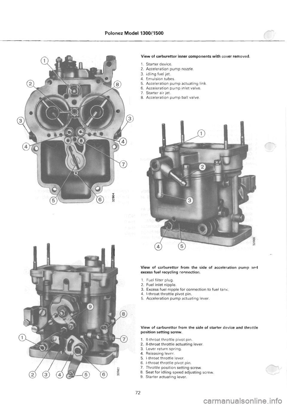 POLONEZ FSO 1300 1978  Repair Manual 