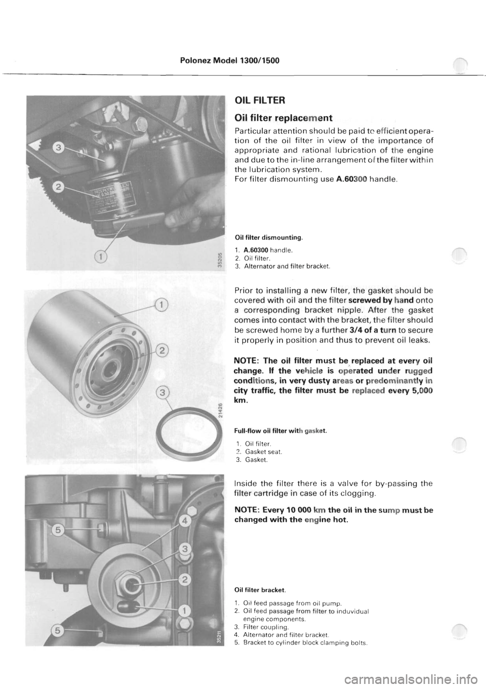 POLONEZ FSO 1300 1978  Repair Manual 